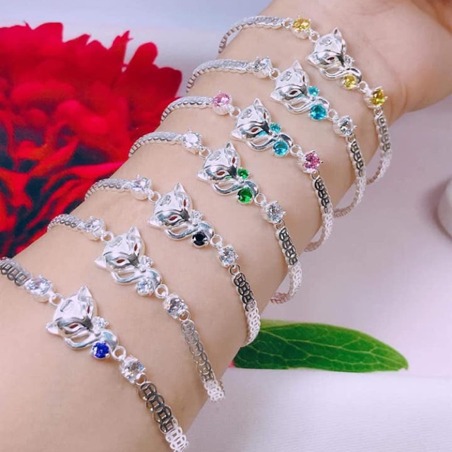 Lắc tay bạc hồ ly