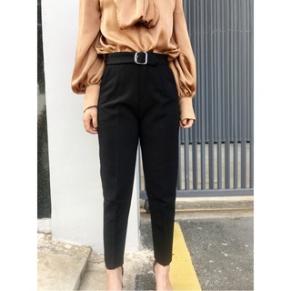Quần baggy nữ đai vuông