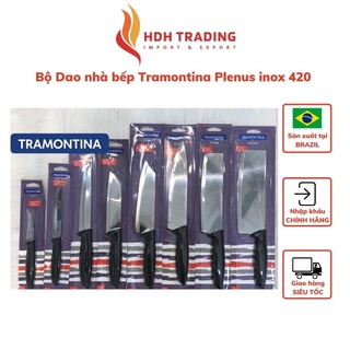 Dao nhà bếp Tramontina Plenus inox 420 bền đẹp nhập khẩu chính hãng Brazil