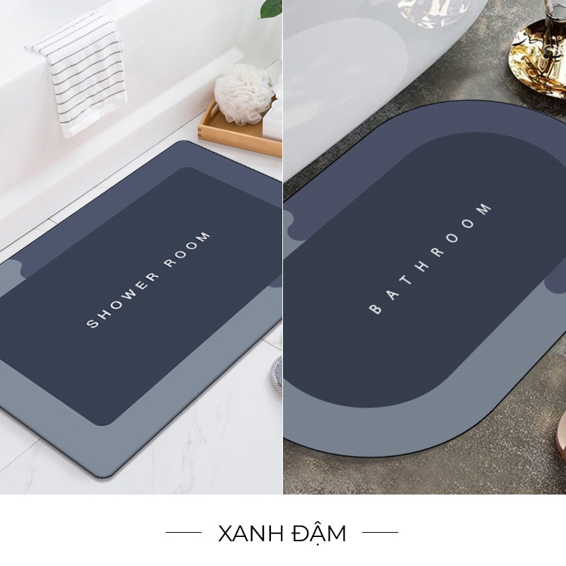 Thảm chùi chân, lau chân thấm hút nước đế cao su - Jassi Decor