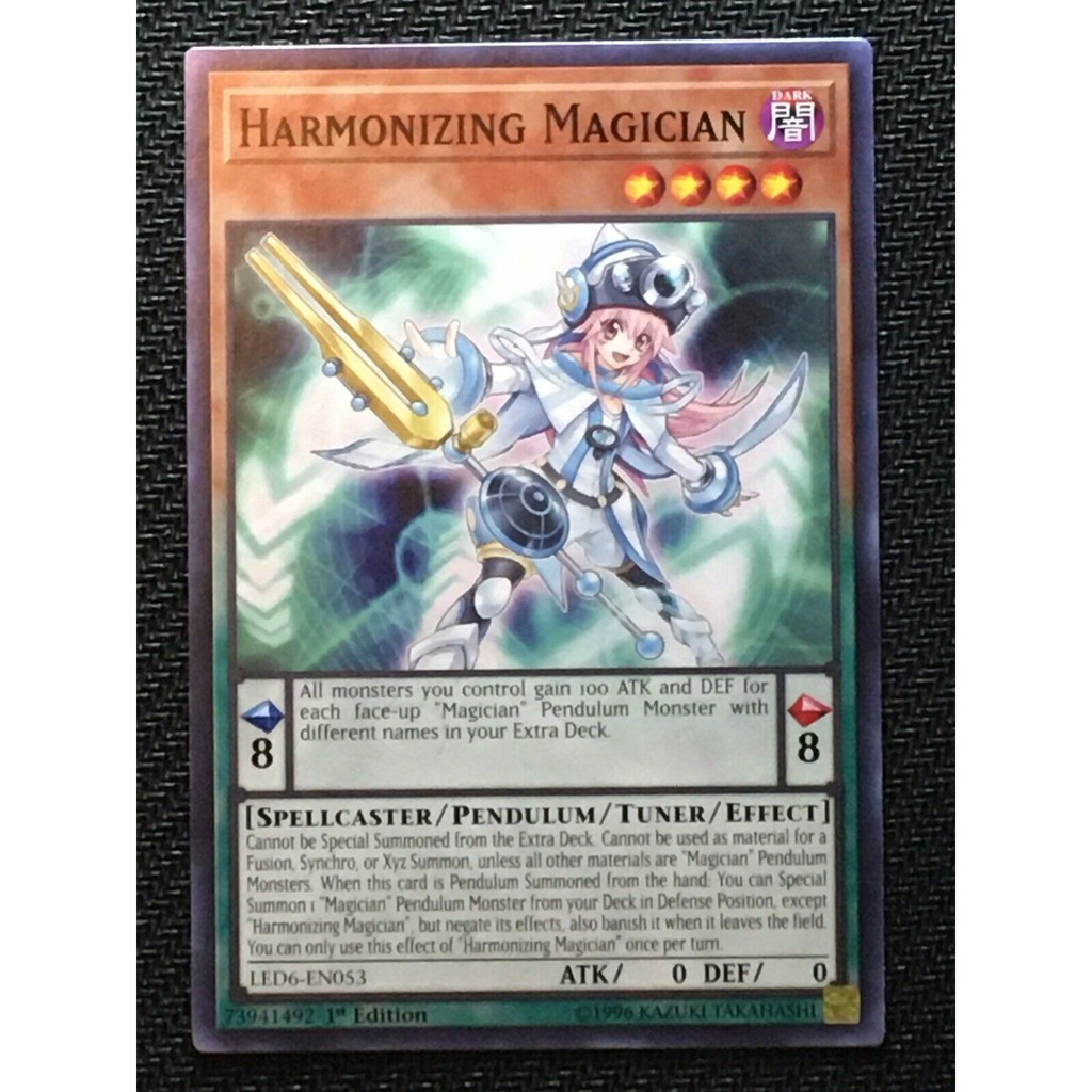 THẺ BÀI YUGIOH [ BEL ] Harmonizing Magician LED6-EN053