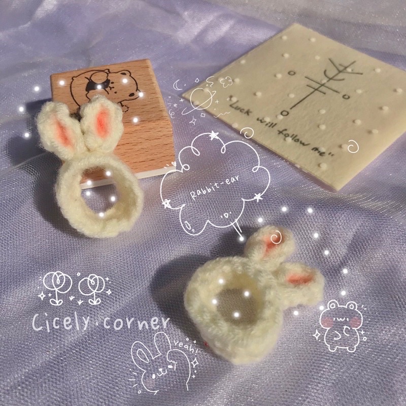 Nhẫn len handmade hình thú nhiều loại ngộ nghĩnh siêu cấp đáng yêu