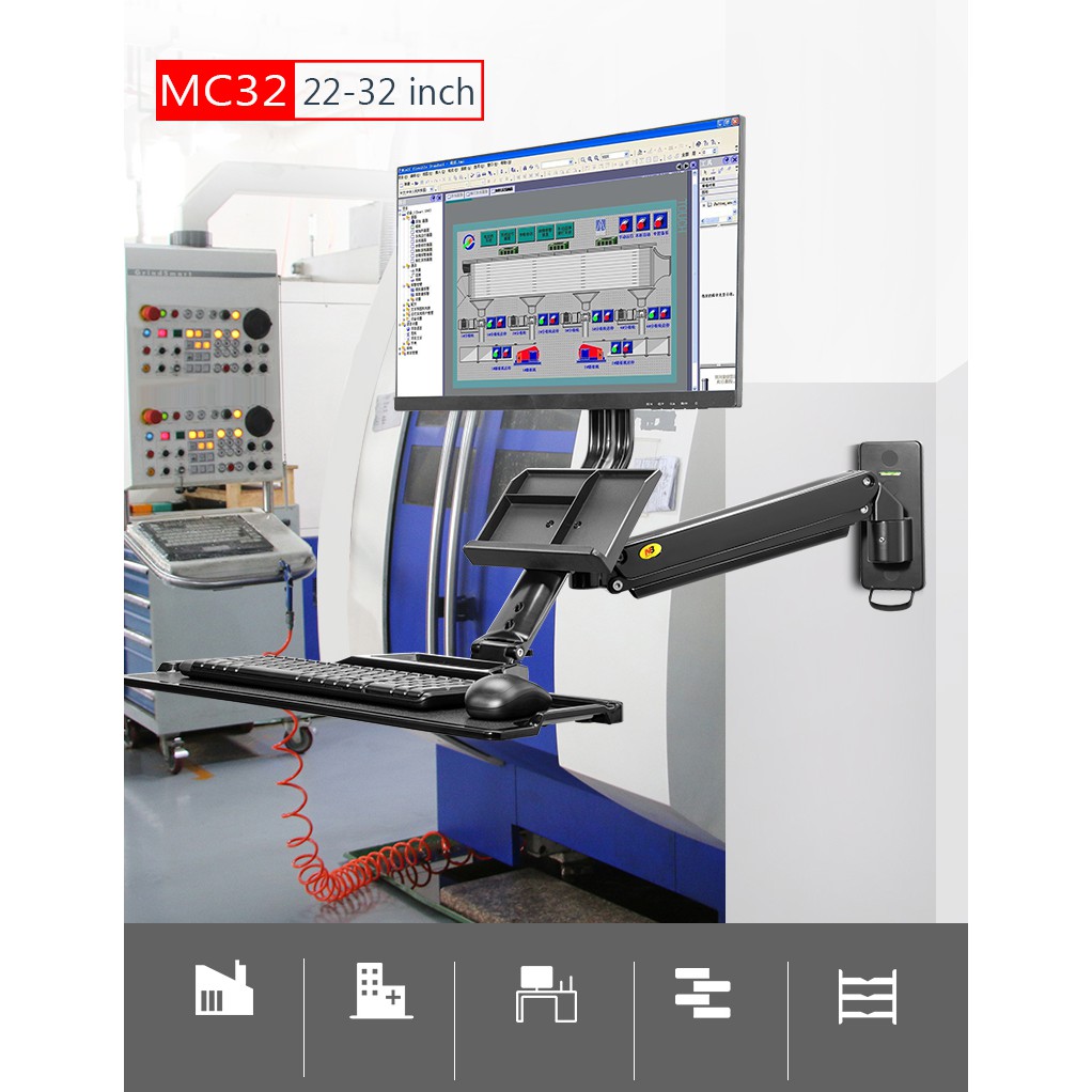 Giá Treo Màn Hình Gắn Tường North Bayou MC32 (22-32inch) | BigBuy360 - bigbuy360.vn