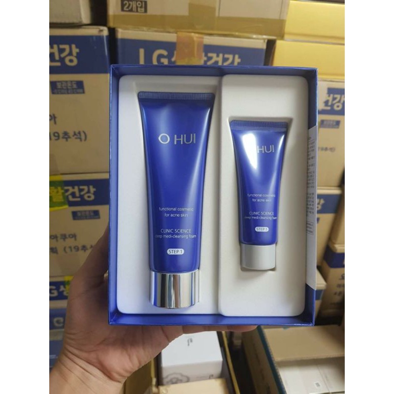 SET SỮA RỬA MẶT OHUI CHO DA MỤN