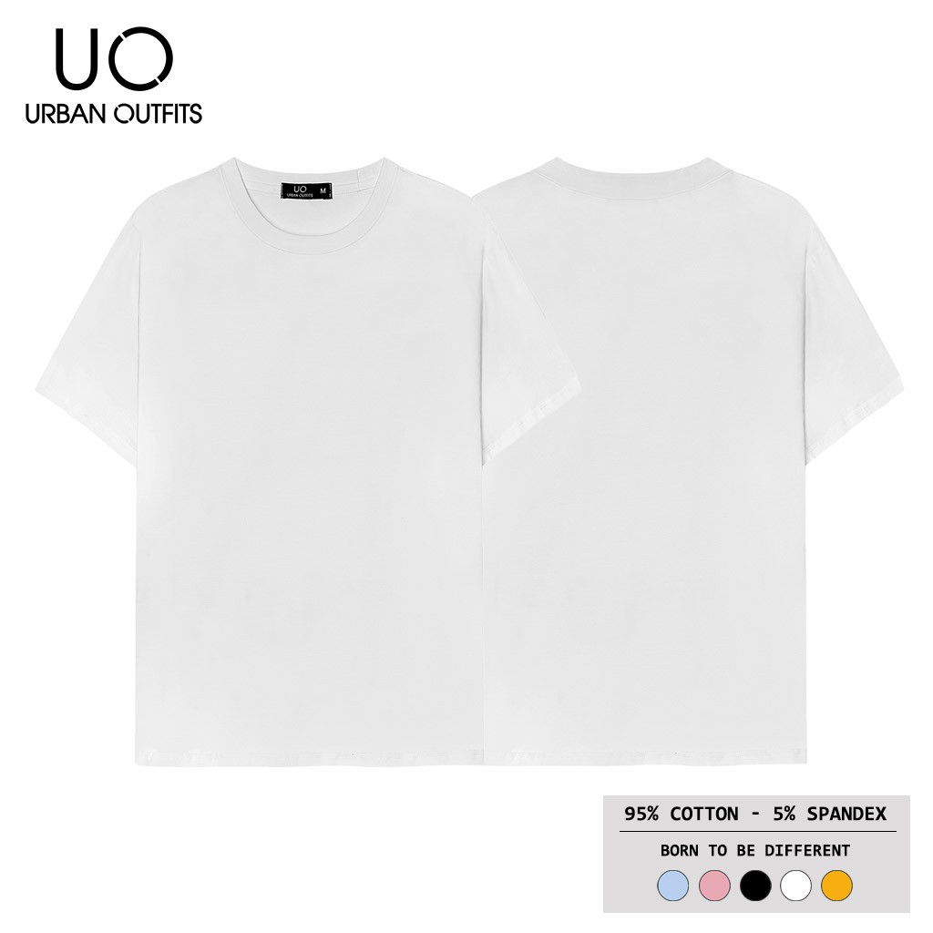 Áo Thun Tay Ngắn Nữ Nam Unisex form suông URBAN OUTFITS Trơn ATR01 100 Cotton | BigBuy360 - bigbuy360.vn