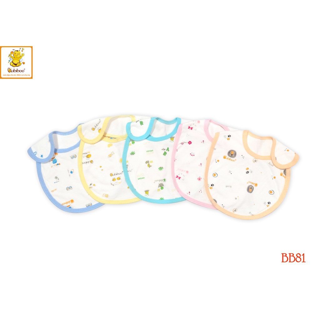 [BB81] Yếm Dán sơ sinh cotton 2 lớp BABIBOO