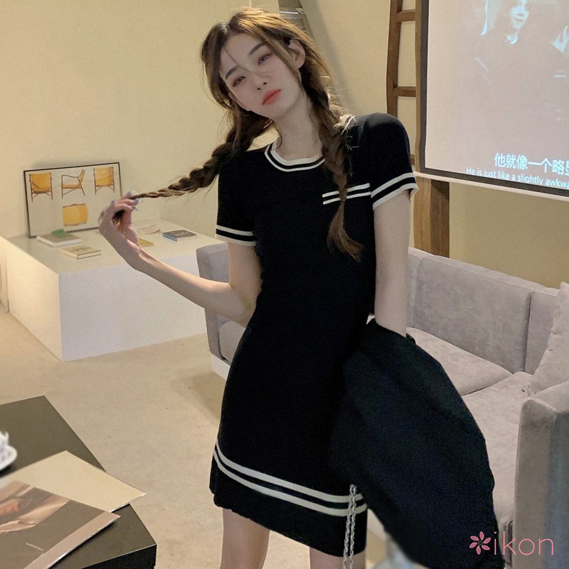 Đầm Ôm Body Hàn Quốc Phối Sọc