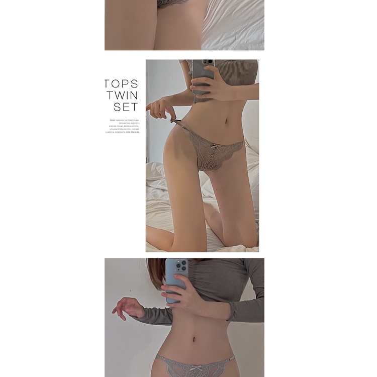 Quần Lót Ren Sexy cao cấp phối cạp cá tính gợi cảm mã C501