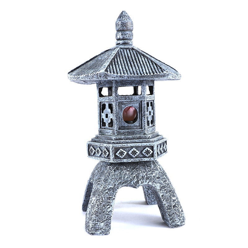 Đèn đá trang trí phong cách Nhật Bản - Chất liệu composite - Jassi Decor