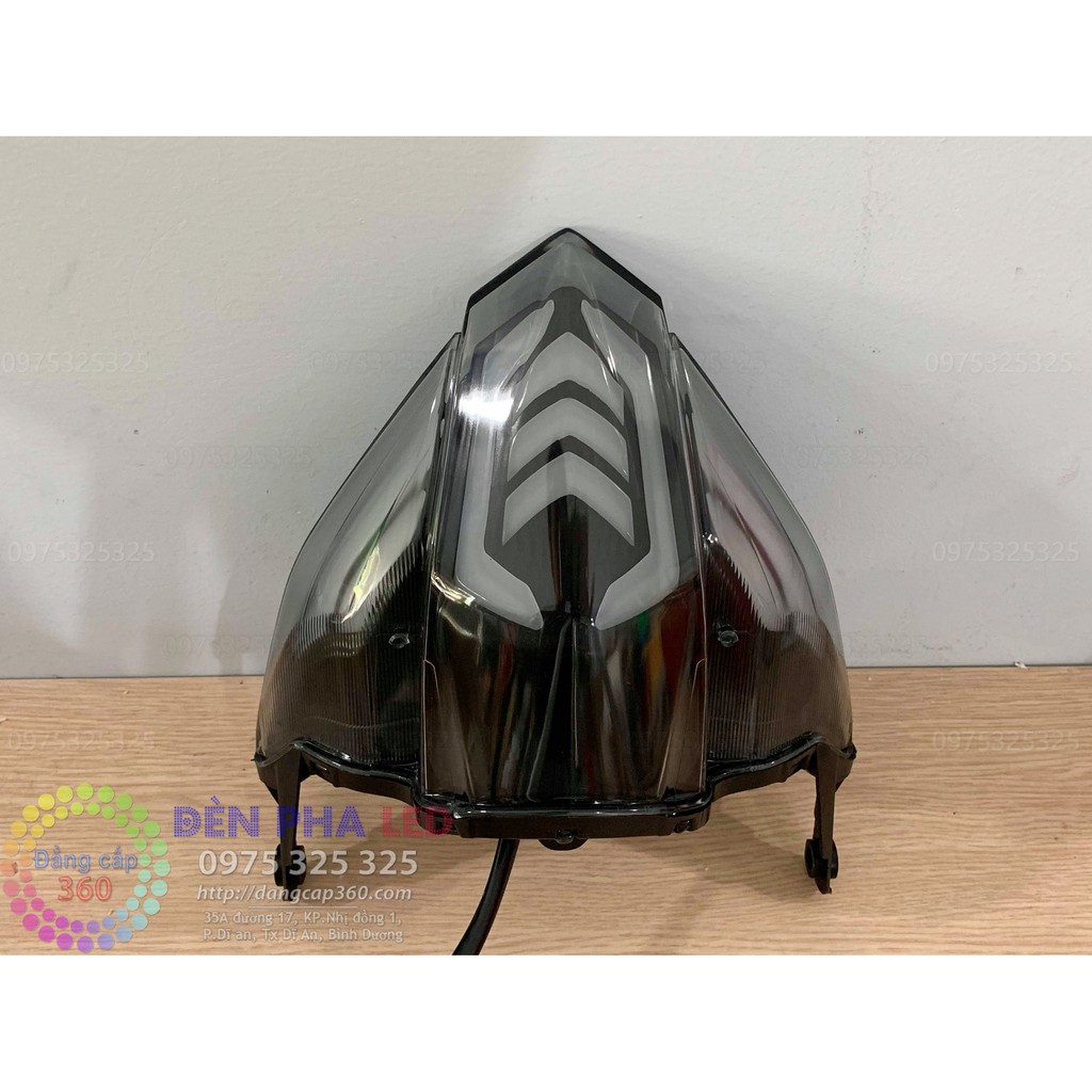 Mẫu 2019 - Đèn stop tích hợp xinhan Ex135, xinhan chạy hiệu ứng audi, stop chớp F1, đèn hậu Exciter 150 F1 - winner X