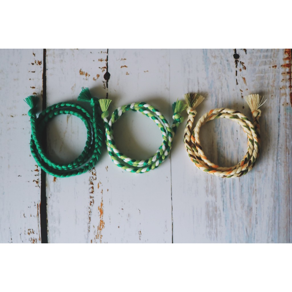 Vòng tay, Vòng chân handmade cuộn - Mẫu từ Trái qua Phải