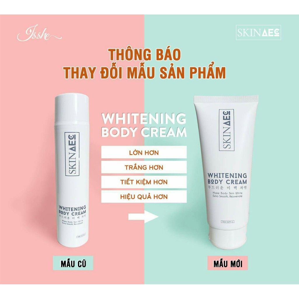 SỮA TẮM TRẮNG DA HẰNG NGÀY SKIN AEC