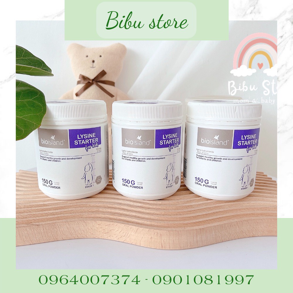 Bột Tăng Chiều Cao Lysine Úc mẫu mới dạng bột 150g