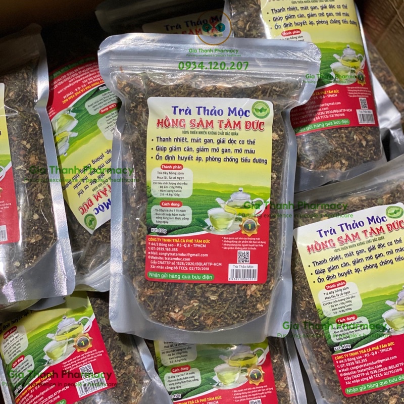 Trà Thảo Mộc Hồng Sâm Tâm Đức