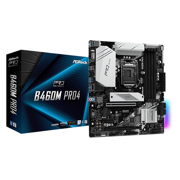 Mainboard Asrock B460M Pro4 Hàng chính hãng FPT/SPC phân phối