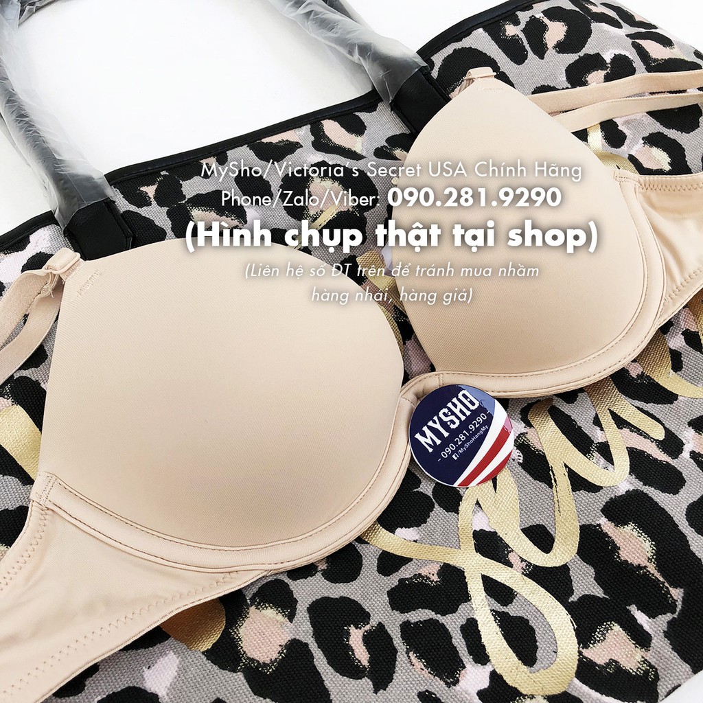Áo lót nâng nhiều tạo khe sexy , dòng Super Push up, Nude - Victoria's Secret USA