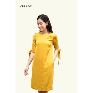 De Leah - Đầm Suông Tay Lỡ Dây Nơ - Thời trang thiết kế