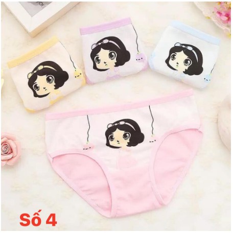 Set 4 quần chíp cotton cho bé gái