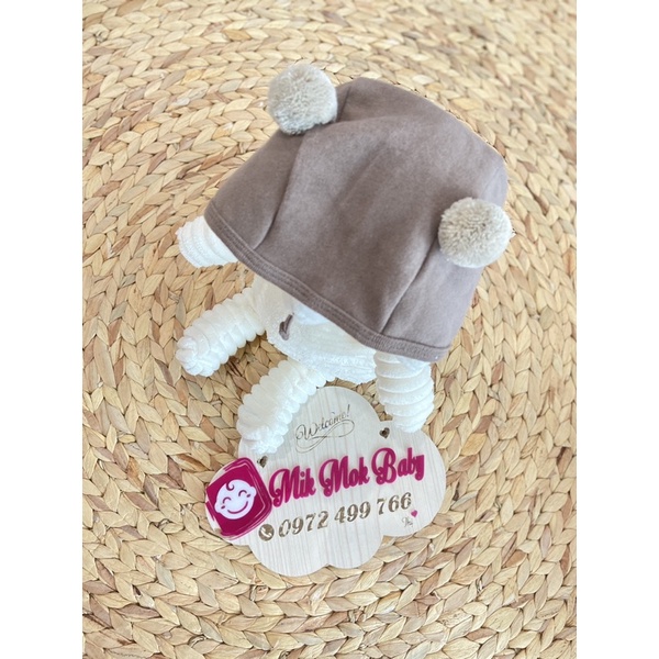 Mũ em bé sơ sinh cotton Peekaboo Hàn Quốc, hàng chính hãng các MẸ nha