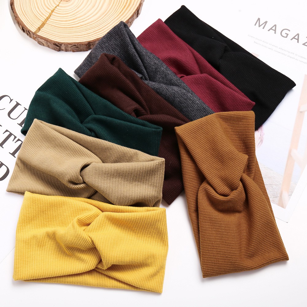 Băng đô turban thắt bản lớn