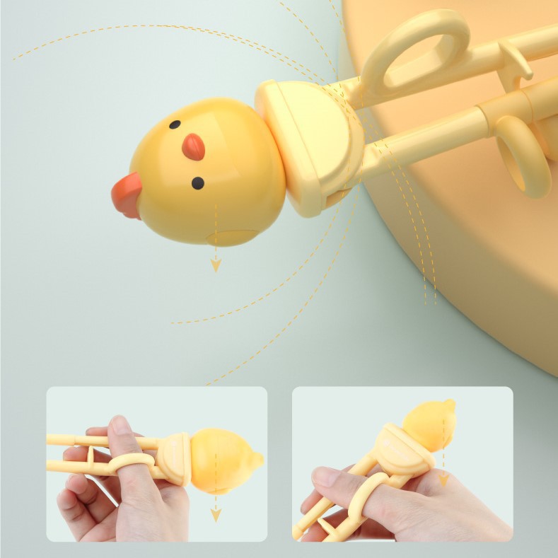 Đũa Tập Ăn Cho Bé Goryeo Baby Xỏ Ngón Silicon (Có Hộp Đựng) - TIMIKID Store