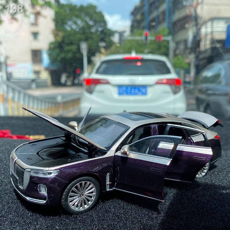 【2021】Nguyên bản 1:32 Hongqi H9 mô phỏng ô tô hợp kim của trẻ em hình trang trí nội thất bộ sưu tập đồ chơi cậu bé