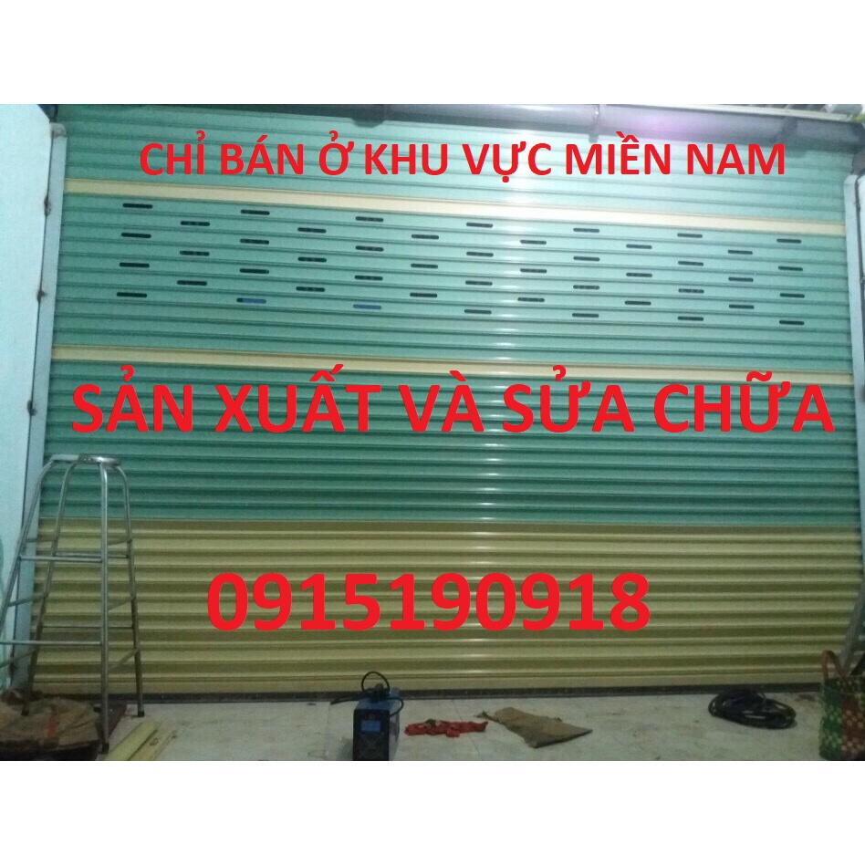 Cửa cuốn Đài Loan 0,6mm - 1.2mm, bao vận chuyển và lắp đặt tai TP HCM, bảo hành 10 năm