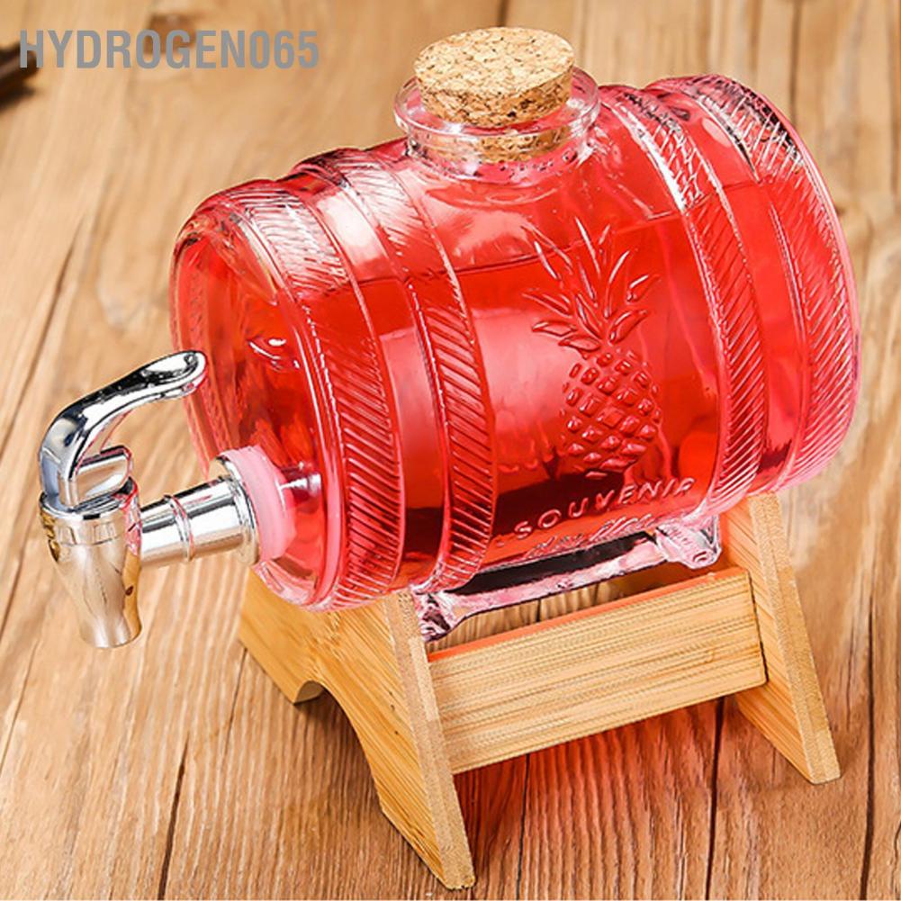 Thùng Đựng Rượu Bằng Thủy Tinh Dày Dặn Có Vòi Rót Cho Nhà Bếp Hydrogen065