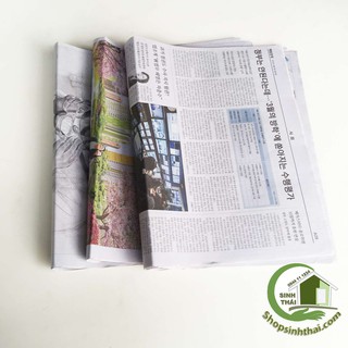 Giấy báo cũ gói hoa, gói quà, dán tường, chèn hàng, làm phụ kiện trang trí 400g