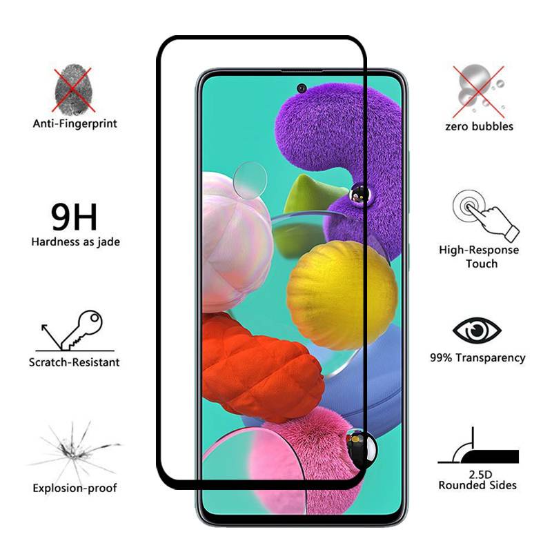 Kính cường lực bảo vệ cho Samsung A51 A71 Galaxy A 51 50 A8 J3 A52 A50 A72 A70 A31 A32 A30 A20 A10 M31S M12 M21 S20
