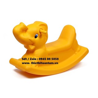 Bập bênh con voi, bập bênh mầm non cho bé yêu