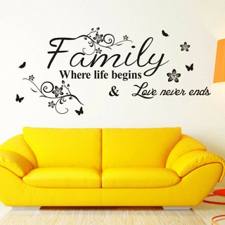Decal Dán Tường Châm Ngôn Về Gia Đình