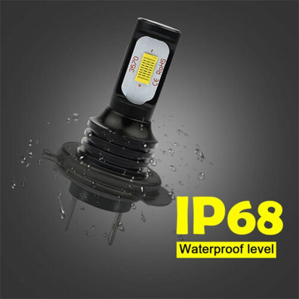 Bộ 2 Bóng Đèn Sương Mù Siêu Sáng 80W 3570 CSP Màu Trắng / Vàng / Xanh Dương H7 DRL Dành Cho Ô Tô