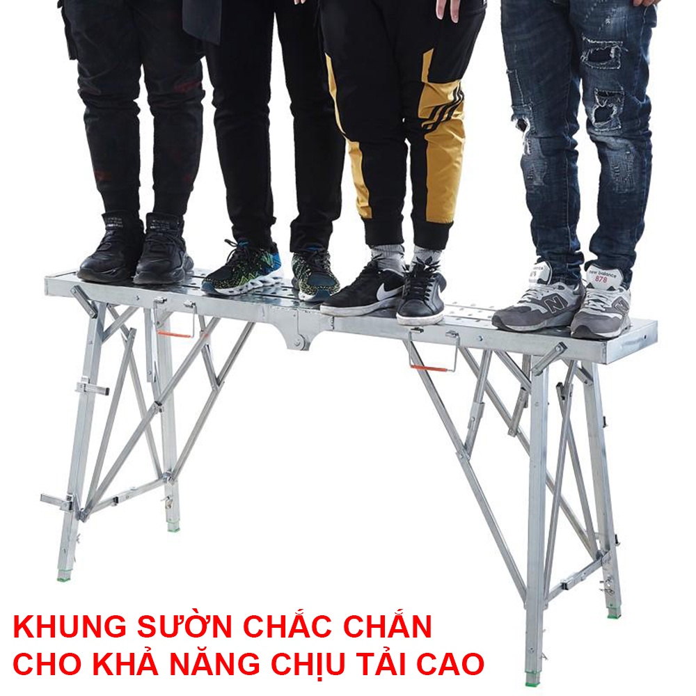 Giàn giáo gấp gọn thông minh di động MD02-180 - Dài 180cm Rộng 25cm Cao 145cm - Chính hãng NIKITA
