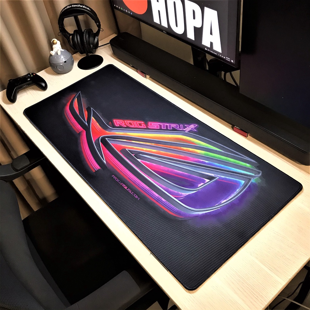 Lót Chuột - Pad Chuột - Mouse Pad - ASUS Gaming ROG 3 - Chống Nước - Size lớn (90x40 dày 4mm) (80x30 dày 3mm)