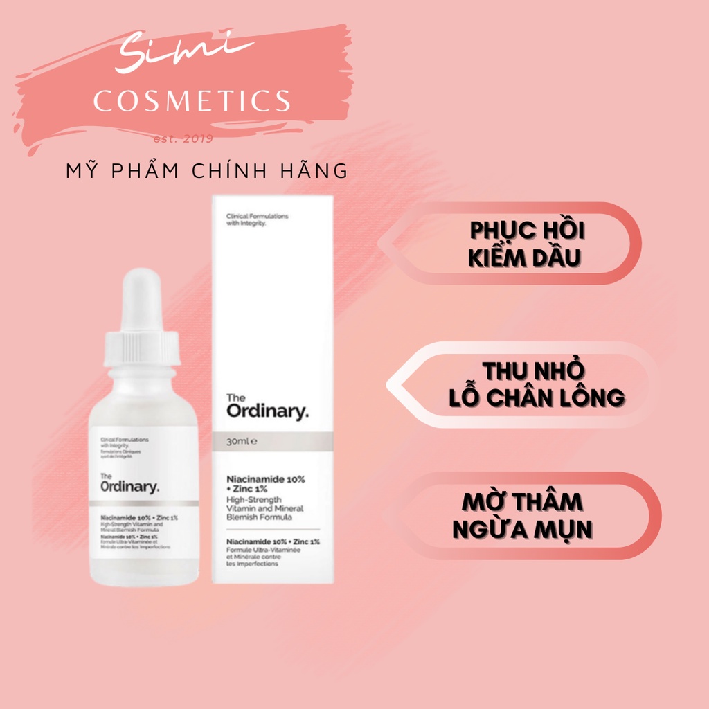 Serum The Ordinary Niacinamide 10% + Zinc 1%