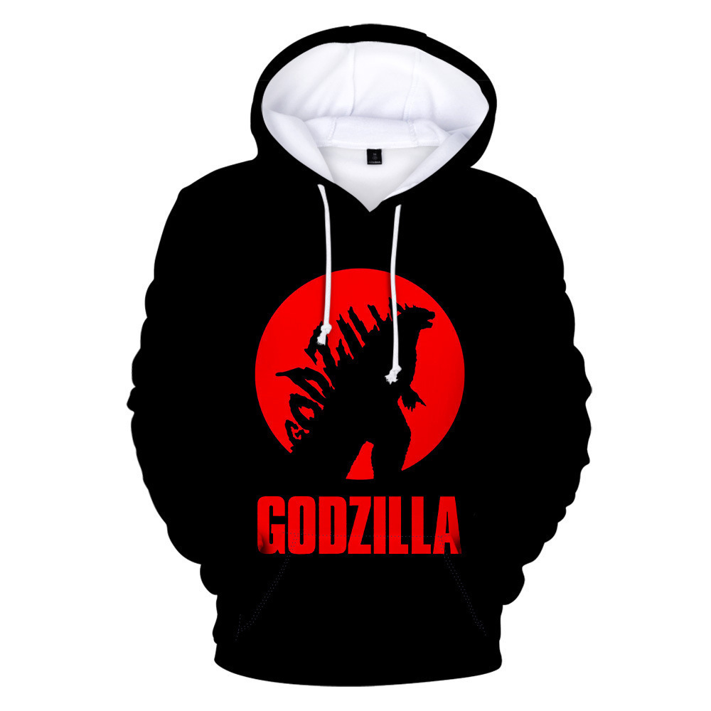 Anime Áo Hoodies Tay Dài In Hình Godzilla Thời Trang Birthday Gift