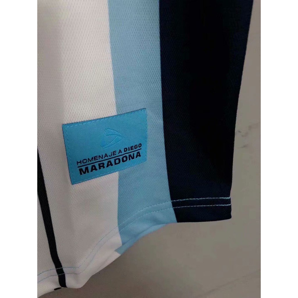 Áo Thun Bóng Đá Đội Tuyển MARADONA Số 10 Argentina 2001 Phong Cách Retro