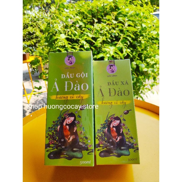 Combo dầu gội _ dầu xả Ả Đào Mộc Nhan giúp mượt tóc, kích thích tóc mọc, giảm gàu, giảm ngứa