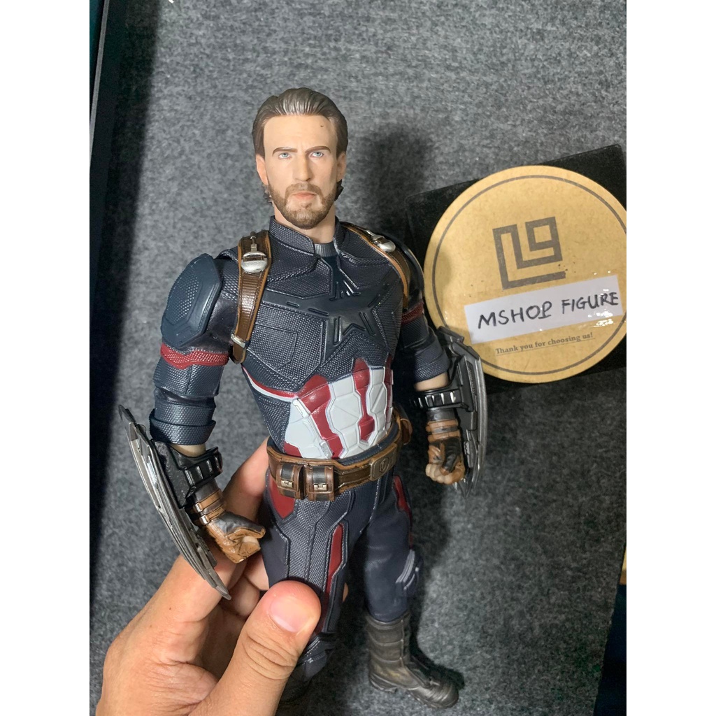 Mô hình Tượng tĩnh Cap râu - Captain America infinity war empire toys, crazy toys - Avengers