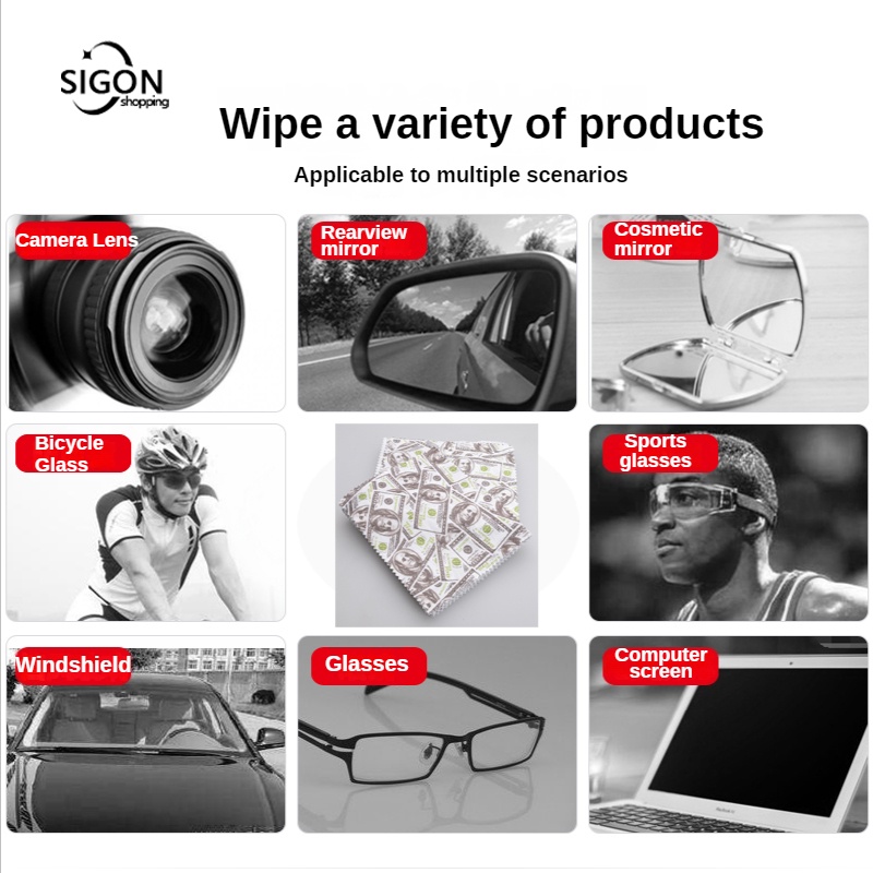 Khăn Lau Mắt Kính Sợi Siêu Mịn Thời Trang