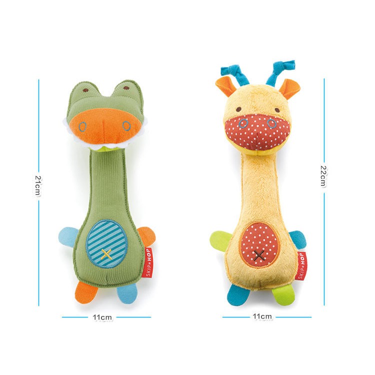 Đồ chơi Lục lạc thú bông cầm tay bóp kêu chút chít cho bé TCT02