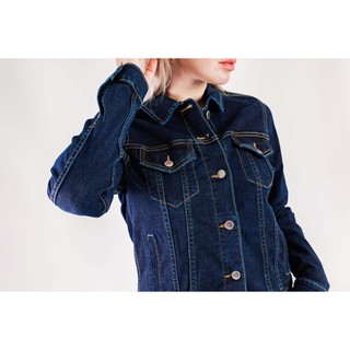 Áo khoác Jeans nữ form lững – 8063 – Cotonfio