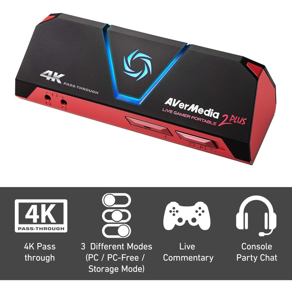 Thiết Bị Ghi Hình 4K Live Gamer Portable 2 Plus Avermedia GC513 - Hàng Chính Hãng