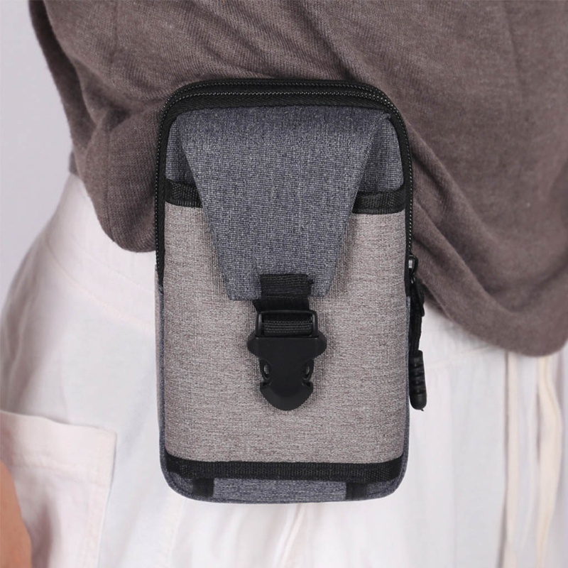 Túi Canvas Đeo Hông Đựng Điện Thoại Phong Cách Vintage Cho Nam