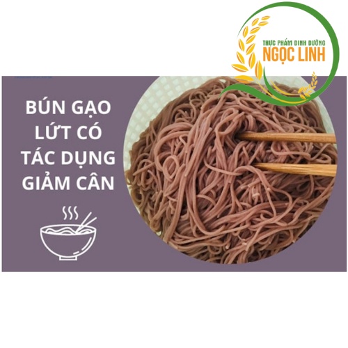 Đặc sản bún khô Bún gạo lứt đỏ Hoàng Minh gói 500gr hữu cơ giảm cân thực dưỡng eatclean healthy | BigBuy360 - bigbuy360.vn