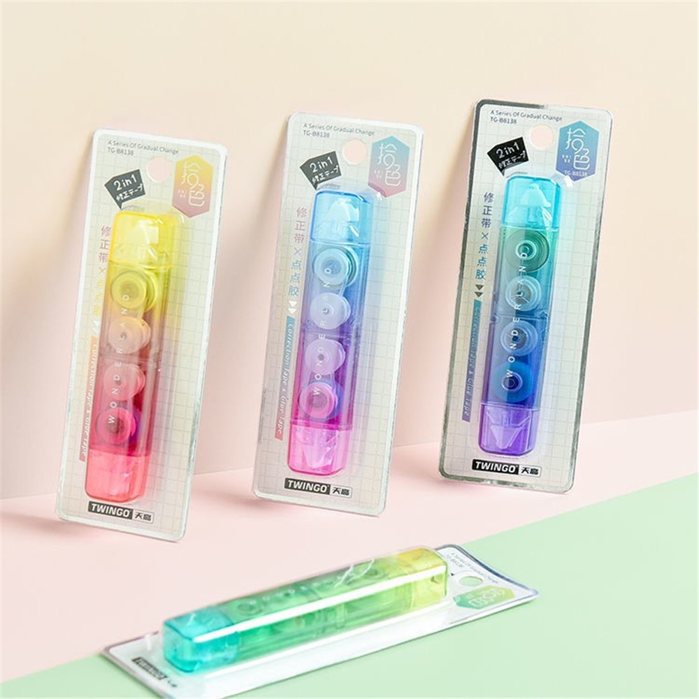 1 Thắt Lưng Chỉnh Sửa Hai Đầu Trong Suốt Màu Sắc Ngẫu Nhiên