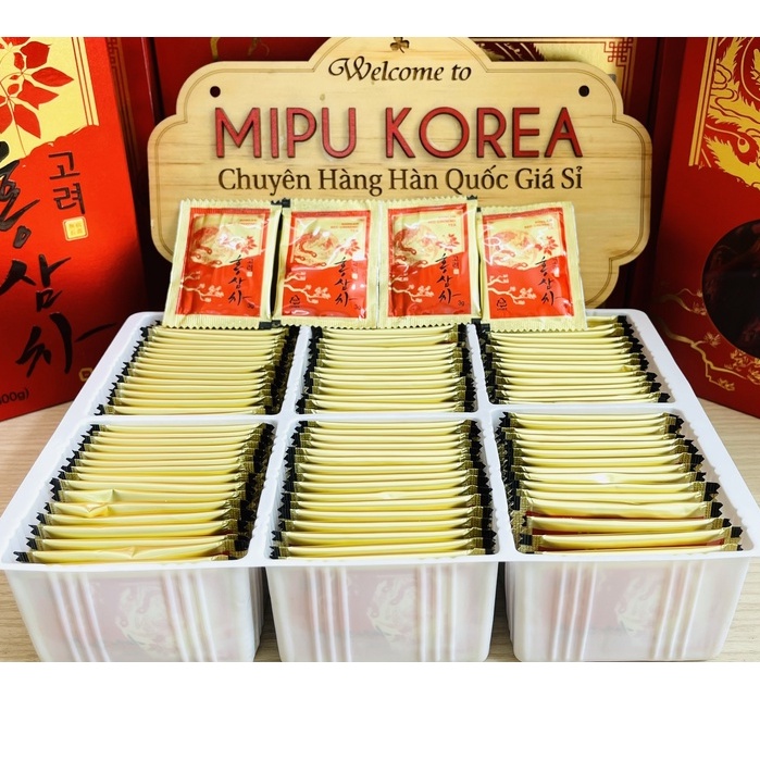 (Date 11/2024) Trà Hồng Sâm Hàn Quốc Jeong Won Hộp 300g ( 100 gói x 3g)
