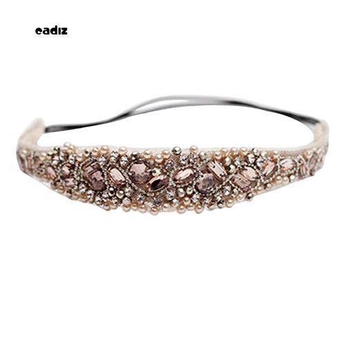 Băng đô len đính hạt trang trí thời trang cho nữ