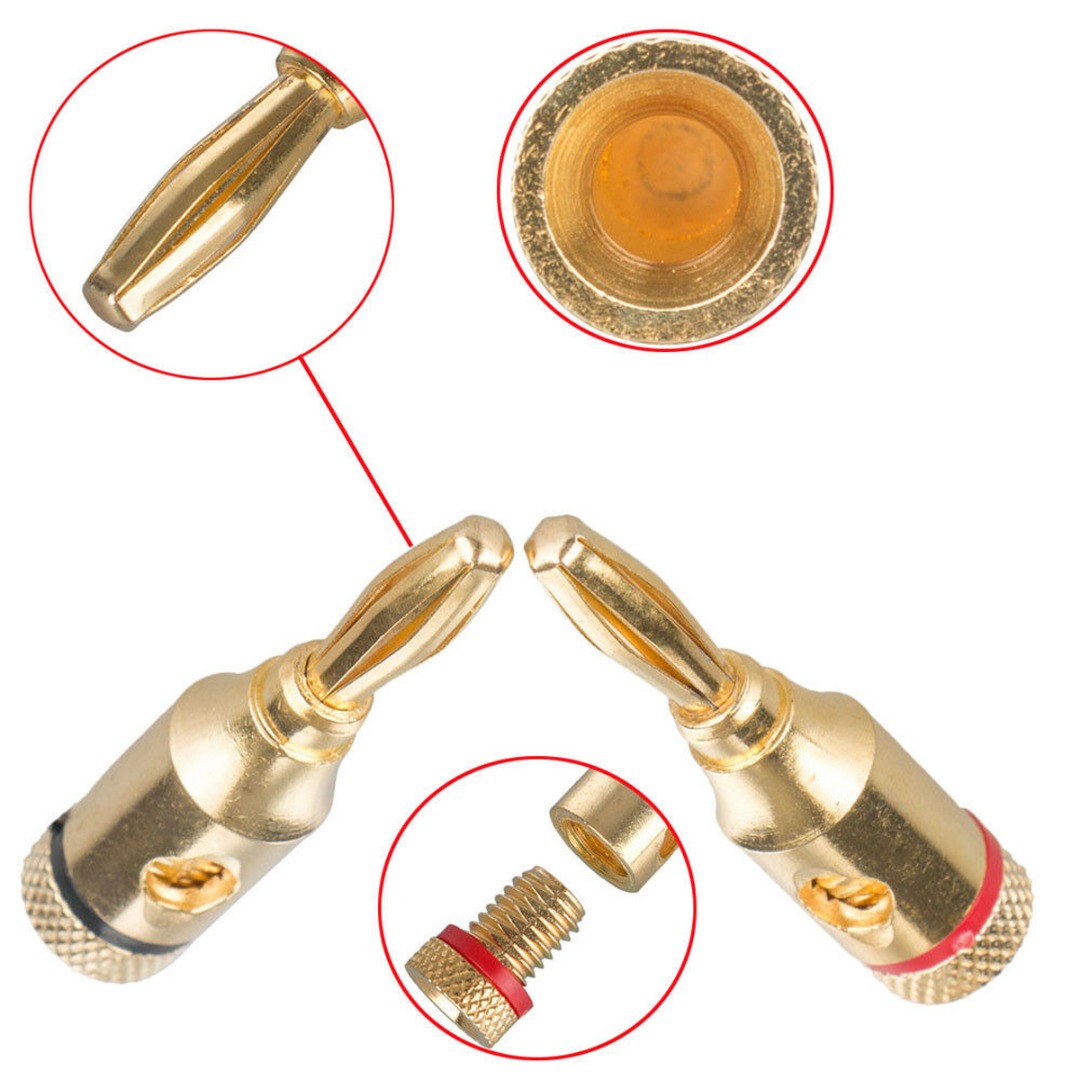 Set 24 Giắc Cắm Bắp Chuối Mạ Vàng 24k | BigBuy360 - bigbuy360.vn